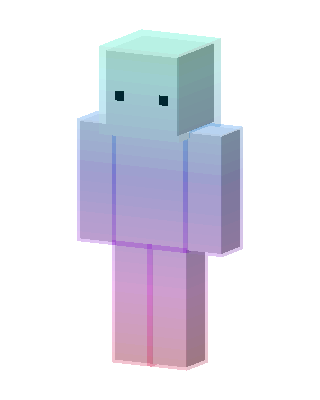 Pastel Gradient Minecraft purple skin