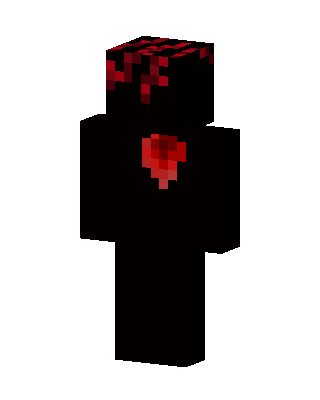 Black Villain Minecraft goth skin