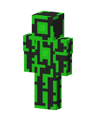 Neon Circuit Minecraft creeper skin