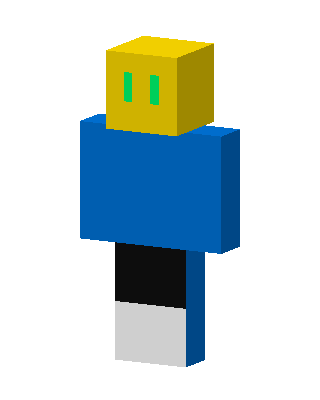 Blue Robot Boy Minecraft skin