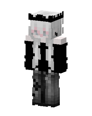 Monochrome Maid skin, 3D preview