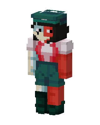 Split Harlequin skin, 3D preview