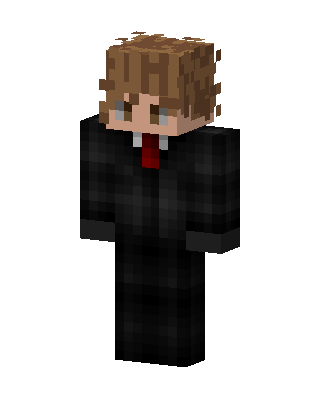 Suited Curly Boy skin, 3D preview