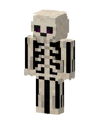 White Skeleton Minecraft skin