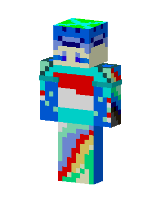 Rainbow Dragon skin, 3D preview