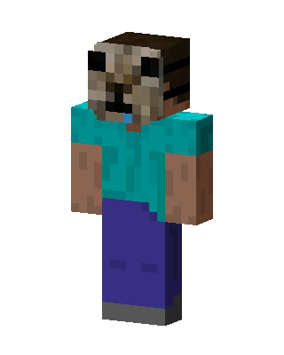 Blue Player Boy skin, 3D preview