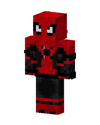 Deadpool Spider skin, 3D preview