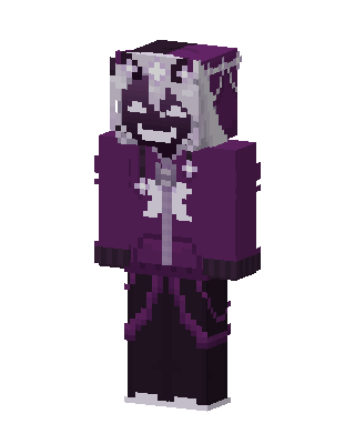 Purple Grin Hoodie Minecraft skin