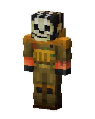 Gold Skeleton skin, 3D preview