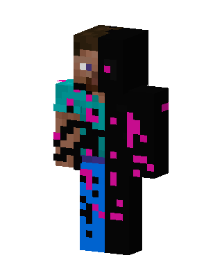 Black E-Girl skin, 3D preview