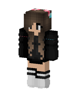 Cozy Hoodie Girl skin, 3D preview
