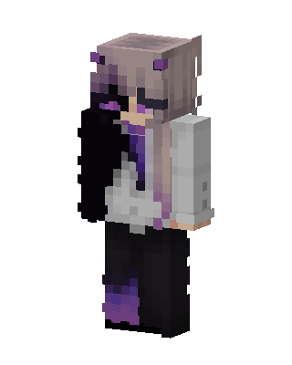 White E-Girl Minecraft e-girl skin