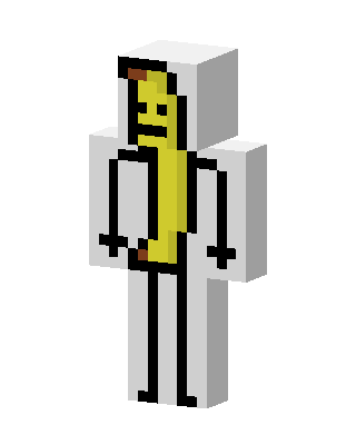 Banana Costume skin, 3D preview