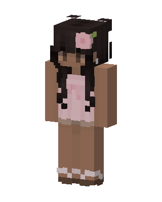 Pink Rose Girl skin, 3D preview