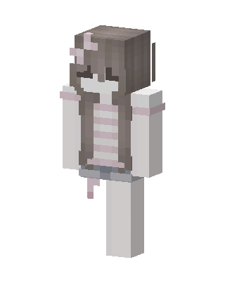 Pastel Bunny Girl skin, 3D preview