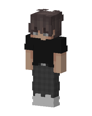 Black Player Boy skin, 3D preview