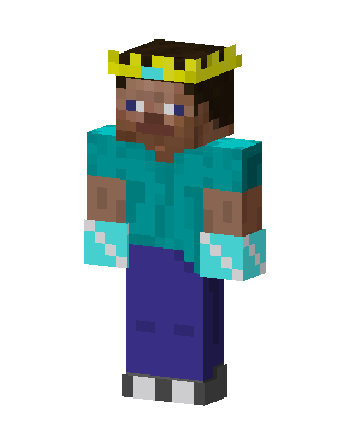 Crowned Steve Minecraft skin