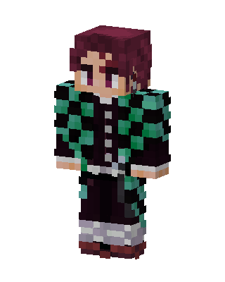 Tanjiro Kamado skin, 3D preview