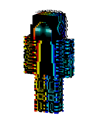 Neon Circuit Minecraft skin