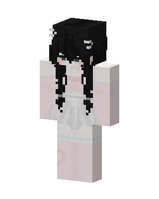 Pale Ghost Girl skin, 3D preview