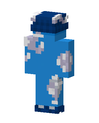 Blue Player Boy skin, 3D preview