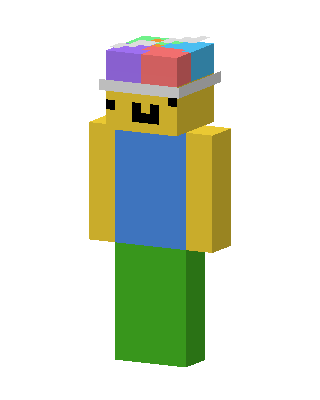 Roblox Noob skin, 3D preview