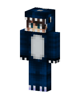 Blue Shark Onesie Minecraft skin