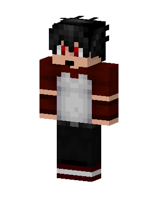Red Eyed Hoodie skin, 3D preview