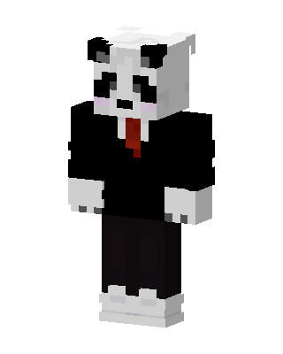 Suited Panda Minecraft skin