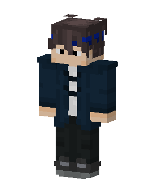 Blue Streak Hoodie Minecraft skin