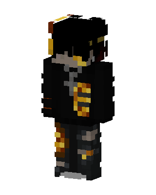 Black Ninja Boy skin, 3D preview