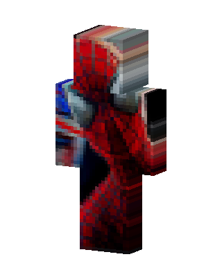 Spider-Man skin, 3D preview
