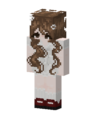 Cozy Curly Girl skin, 3D preview