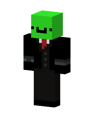 Suited Slime Minecraft skin