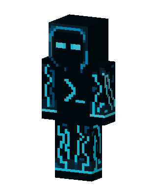 Black Masked Villain skin, 3D preview