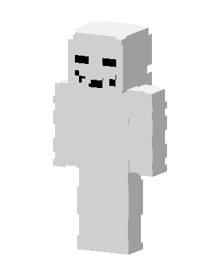 Cute Ghost skin, 3D preview
