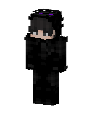 Enderman Hoodie Boy skin, 3D preview