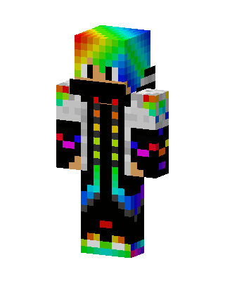 Rainbow Hoodie Minecraft skin
