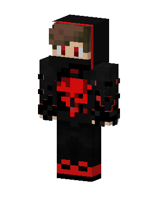 Black Ninja Boy skin, 3D preview