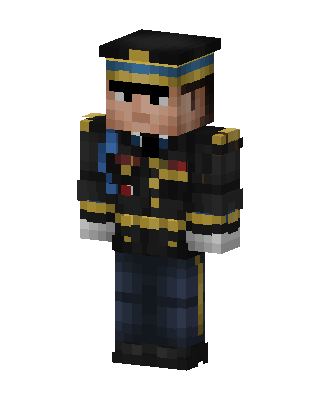 Dress Uniform Officer skin, 3D preview