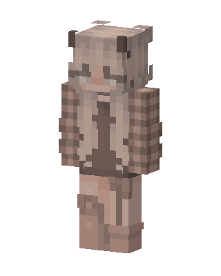 Plaid Bear Girl skin, 3D preview