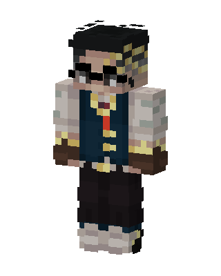 Blue Student Boy Minecraft skin