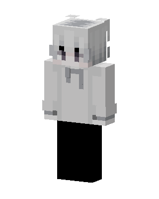 White Hoodie Girl Minecraft skin