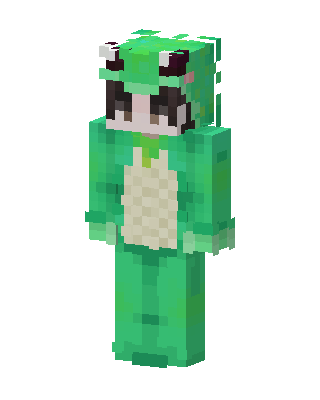 Green Creeper skin, 3D preview