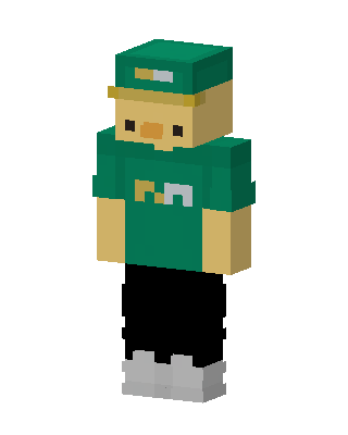 Green Cap Duck Minecraft skin