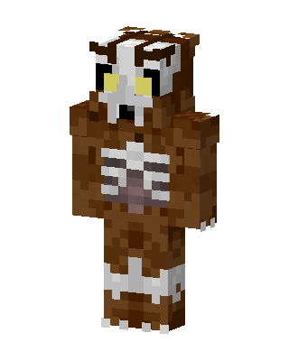 Owl Costume skin, 3D preview