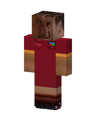 Red Player Boy Minecraft red skin