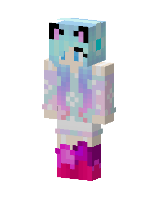 Pastel Cat Girl Minecraft skin