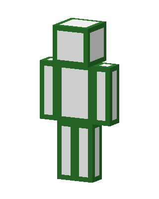 Green Outline skin, 3D preview