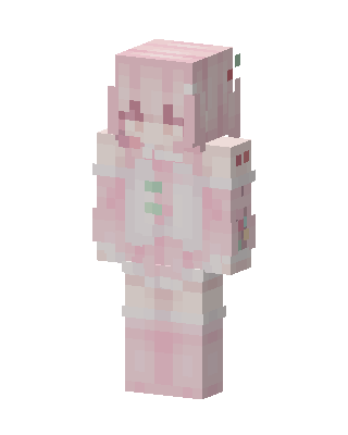 Pink Cutie Girl skin, 3D preview